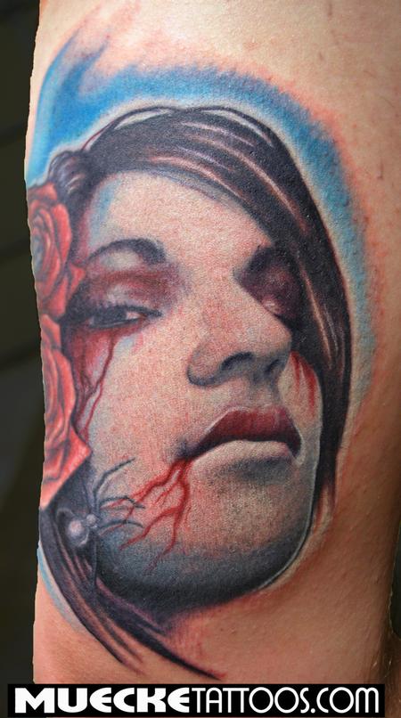 Tattoos - Bloody Girl Portrait - 70820